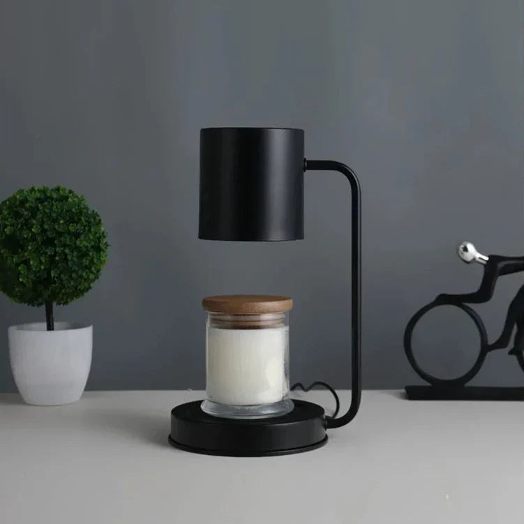 CalmFlame | Minimalistische dimbare kaarsverwarmer - Stijlvolle metalen kaarsverwarmer voor thuis, veilig en instelbaar licht