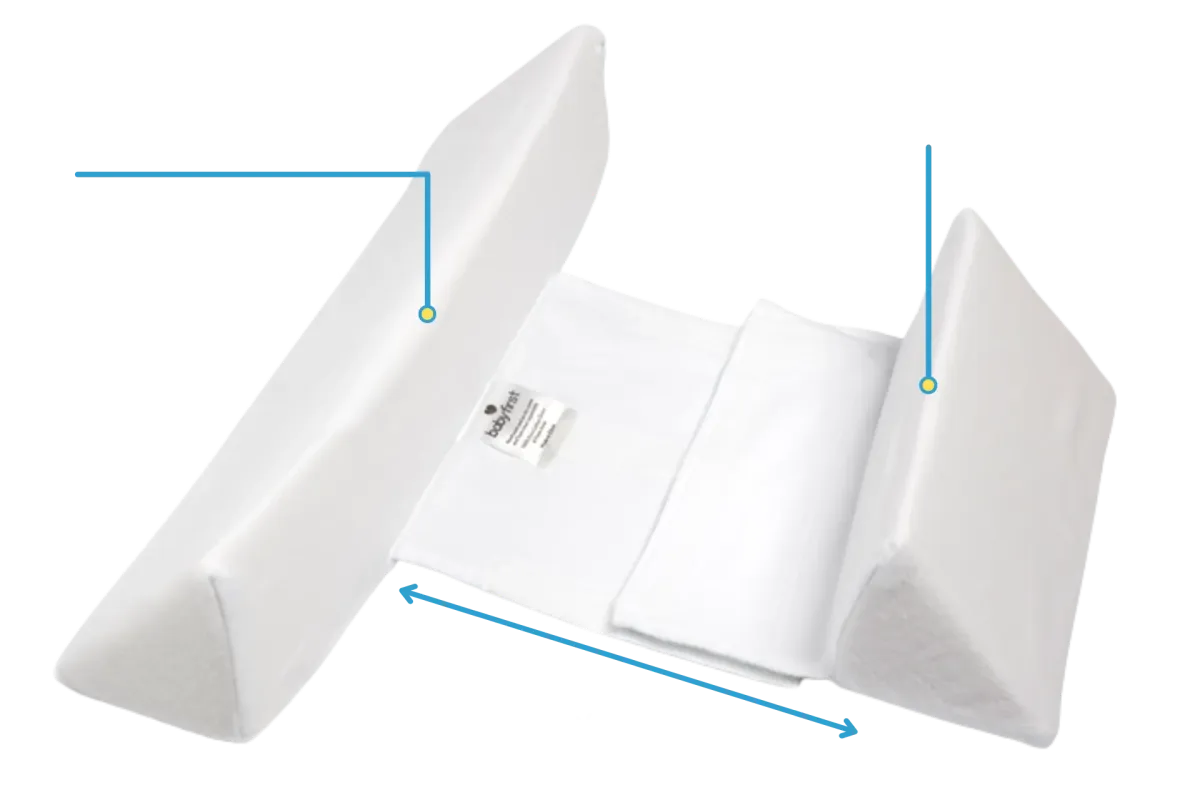 MiniSlope | Baby anti-roll kussen voor pasgeborenen, slaapondersteuning voor zuigelingen