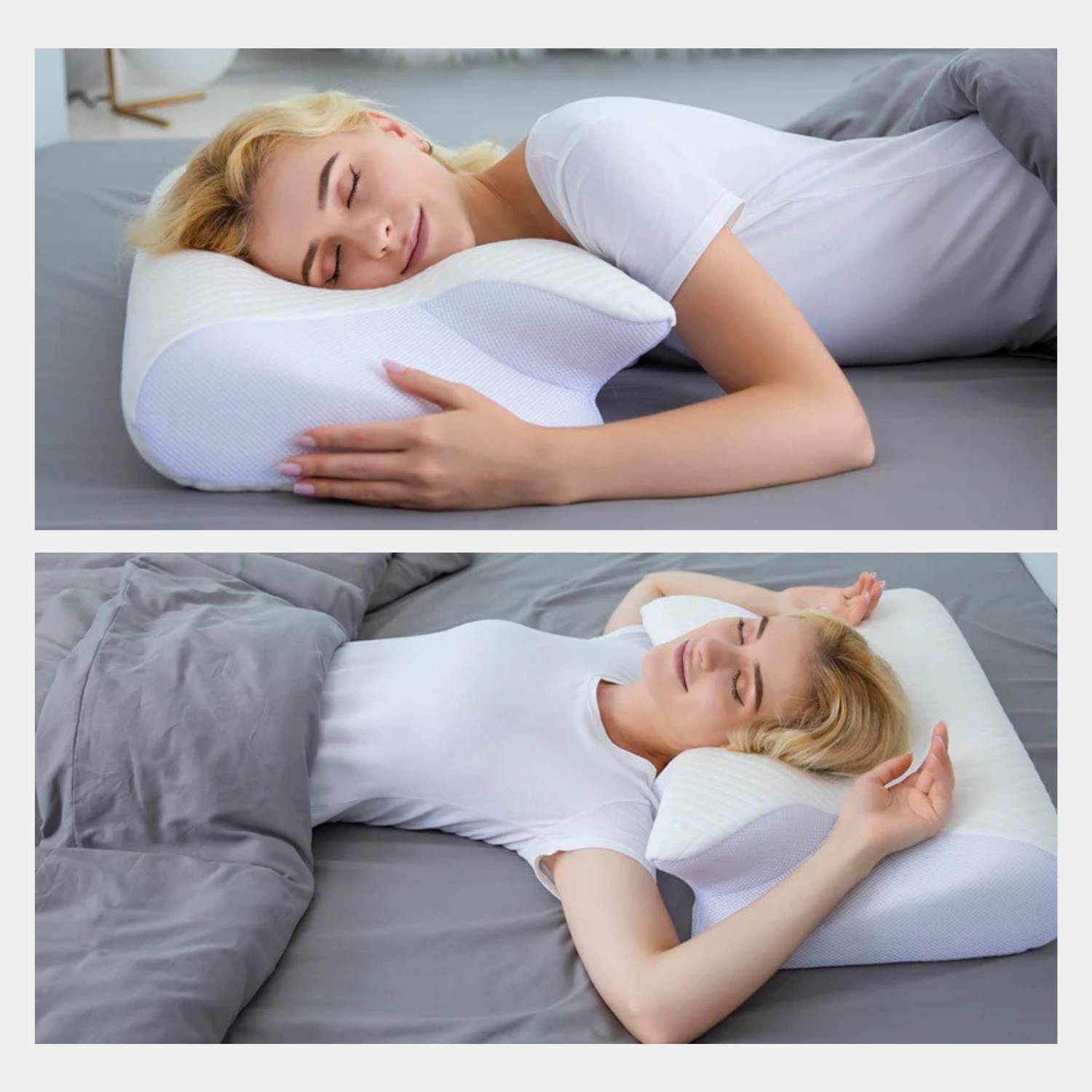 FoamRest | Traagschuimkussen – Op maat gemaakte nek- en schoudersteun met ademend comfort
