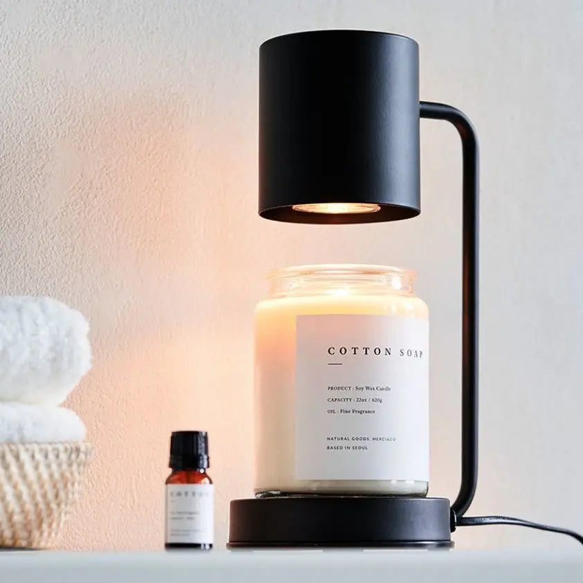 CalmFlame | Minimalistische dimbare kaarsverwarmer - Stijlvolle metalen kaarsverwarmer voor thuis, veilig en instelbaar licht