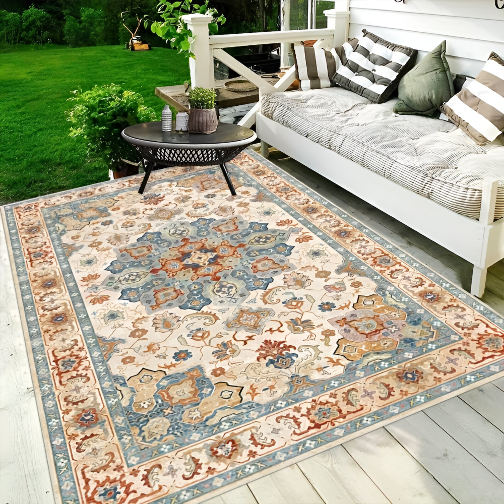 NordWeave | Noordse Buitentapijt, Ademend & Antislip, Duurzaam voor Patio & Tuindecoratie