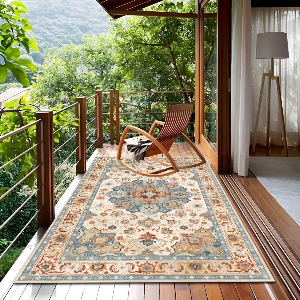 NordWeave | Noordse Buitentapijt, Ademend & Antislip, Duurzaam voor Patio & Tuindecoratie