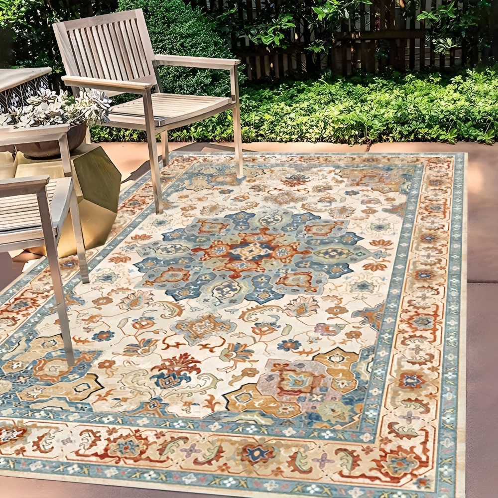 NordWeave | Noordse Buitentapijt, Ademend & Antislip, Duurzaam voor Patio & Tuindecoratie