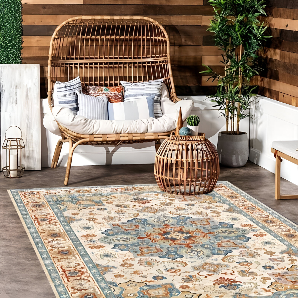 NordWeave | Noordse Buitentapijt, Ademend & Antislip, Duurzaam voor Patio & Tuindecoratie