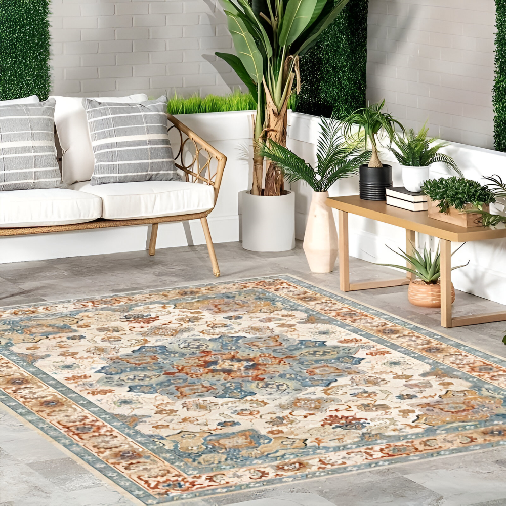NordWeave | Noordse Buitentapijt, Ademend & Antislip, Duurzaam voor Patio & Tuindecoratie