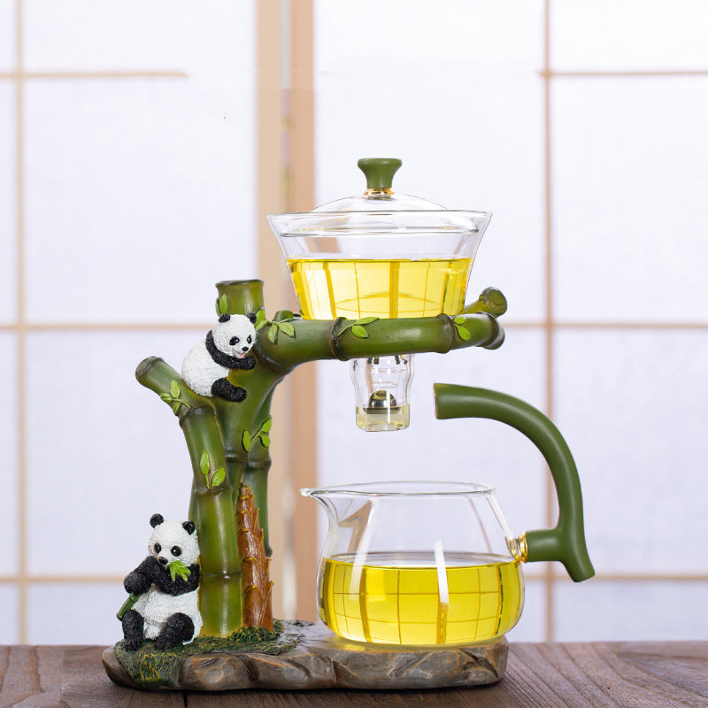 BrewBao | Panda Theepot Set - Keramische Grillige Theeset met Kopjes - Ideaal voor Theeliefhebbers & Geschenken
