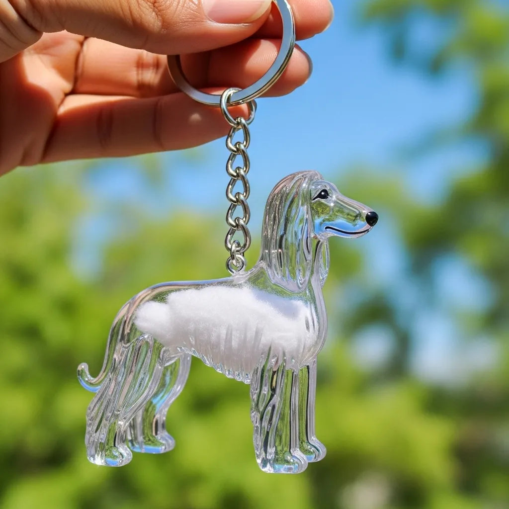 PawCharm | Hondvormige sleutelhanger als aandenken, gepersonaliseerd aandenken aan uw huisdier