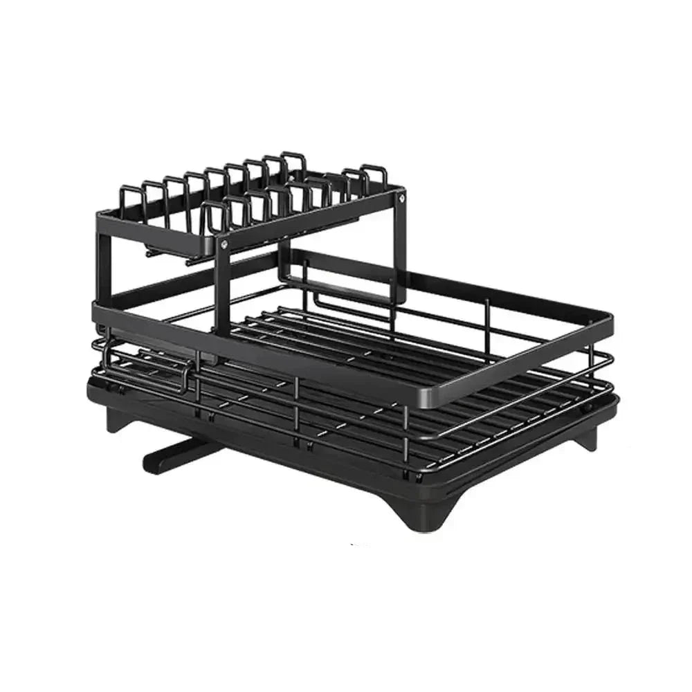 DishLift | Expandable Kitchen Dish Rack – Practical Space-Saving Plate & Utensil Drainer