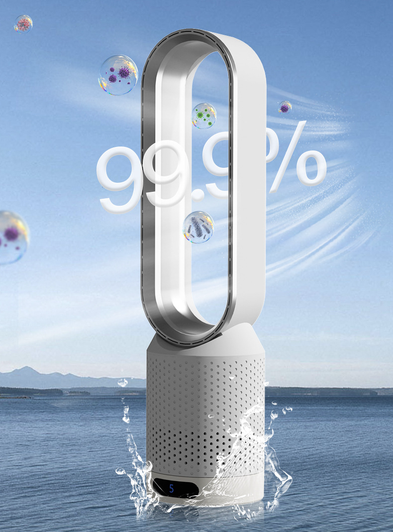 Oscoola | 3-in-1 luchtkoeler met luchtreiniger - oscillerende ventilator, draagbaar en stil