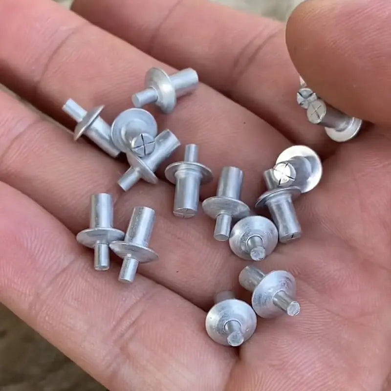 RivetPop | 100 stuks aluminium blindklinknagelpennen - Gereedschapsloze bevestigingsmiddelen voor snelle en sterke bevestiging
