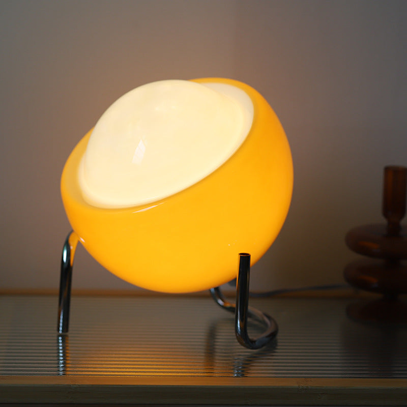 Lampora | Retro Dome Table Lamp - Vintage Indoor Lighting - Bauhaus Style, Medieval-Inspired