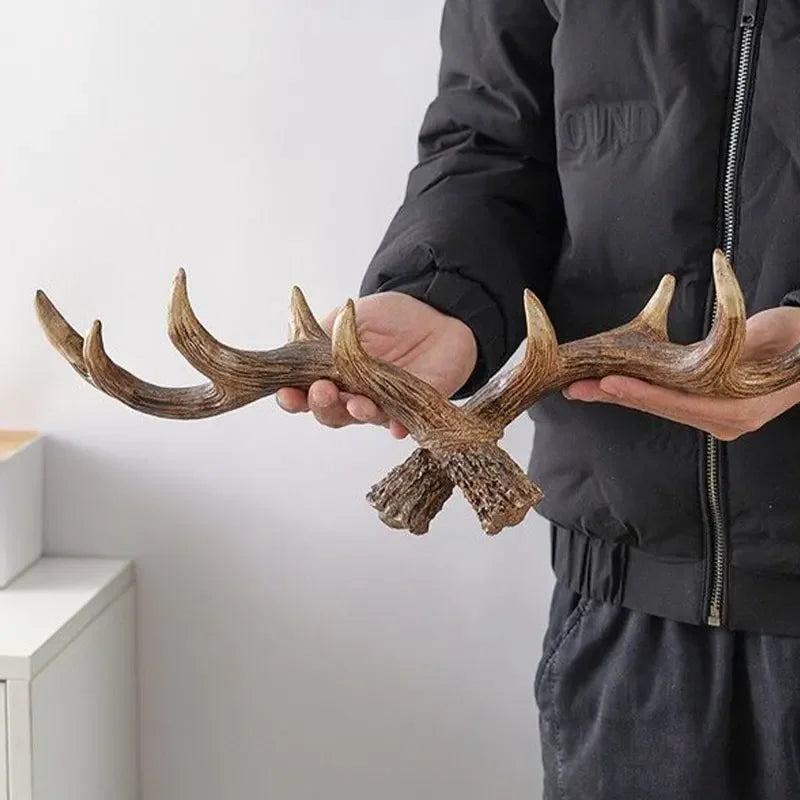 Hookler | Vintage Antler Kapstok - Retro Wandhaak voor Home Entree & Hal