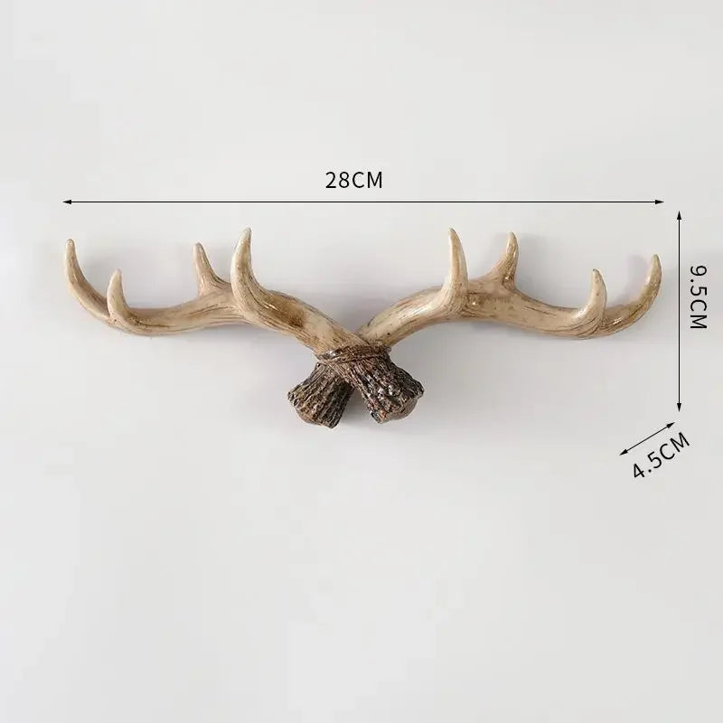 Hookler | Vintage Antler Kapstok - Retro Wandhaak voor Home Entree & Hal