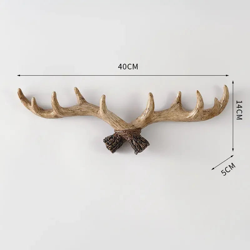 Hookler | Vintage Antler Kapstok - Retro Wandhaak voor Home Entree & Hal
