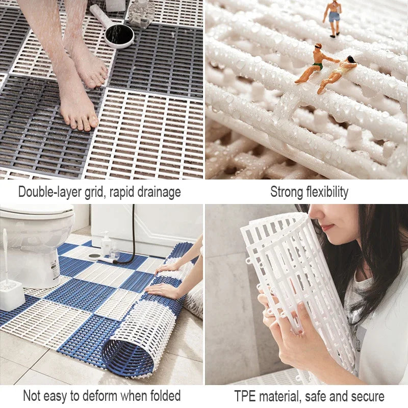HydroMat | Waterdichte antislip badmat - sneldrogend, zacht, schimmelbestendig badkamerkleed