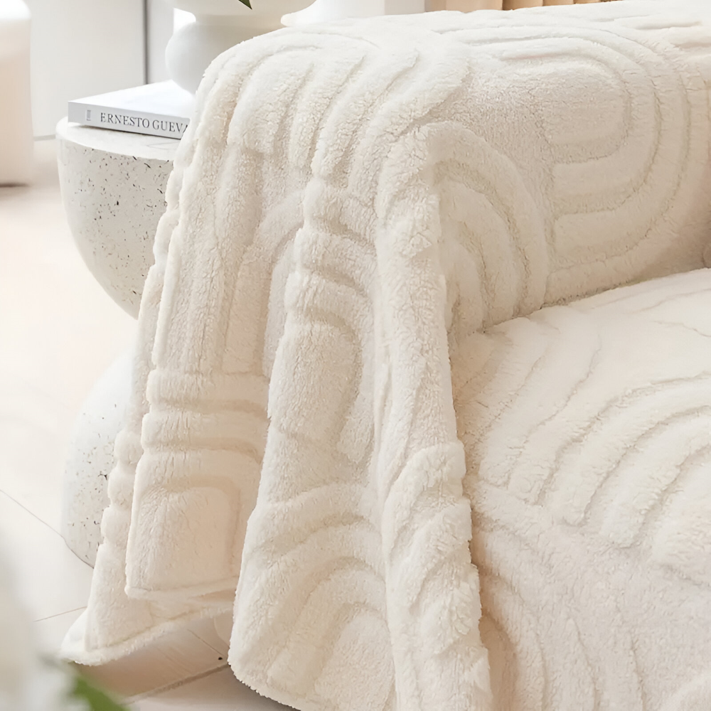 JacquaWrap | Multifunctionele jacquard bankhoes – met patroon, duurzaam, geschikt voor alle soorten banken