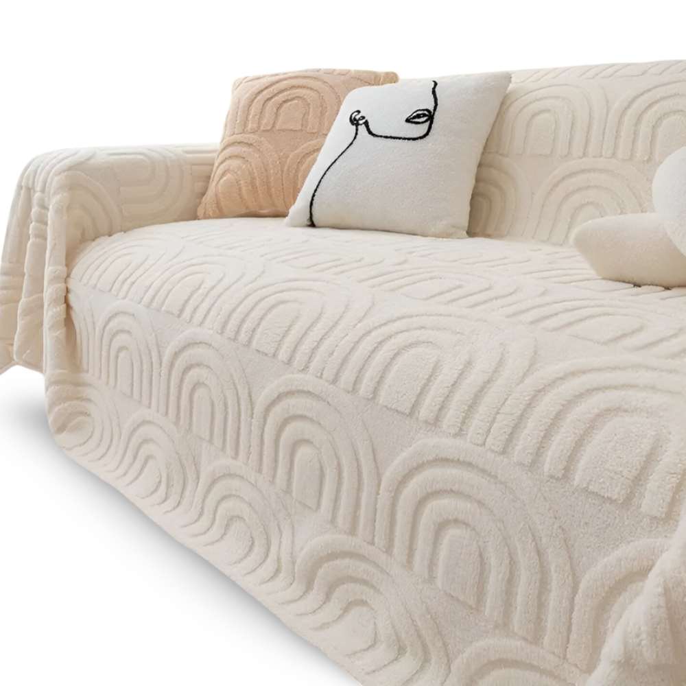 JacquaWrap | Multifunctionele jacquard bankhoes – met patroon, duurzaam, geschikt voor alle soorten banken
