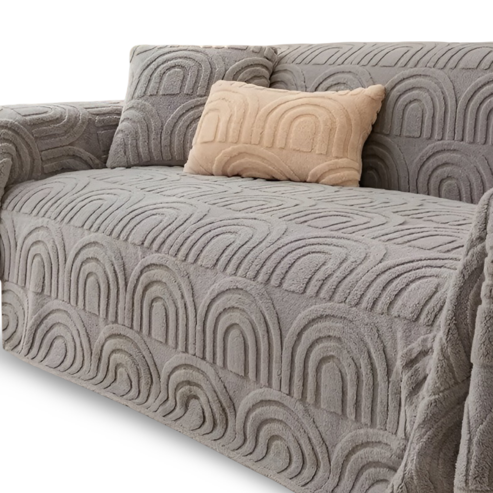 JacquaWrap | Multifunctionele jacquard bankhoes – met patroon, duurzaam, geschikt voor alle soorten banken