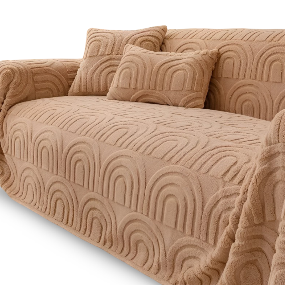 JacquaWrap | Multifunctionele jacquard bankhoes – met patroon, duurzaam, geschikt voor alle soorten banken