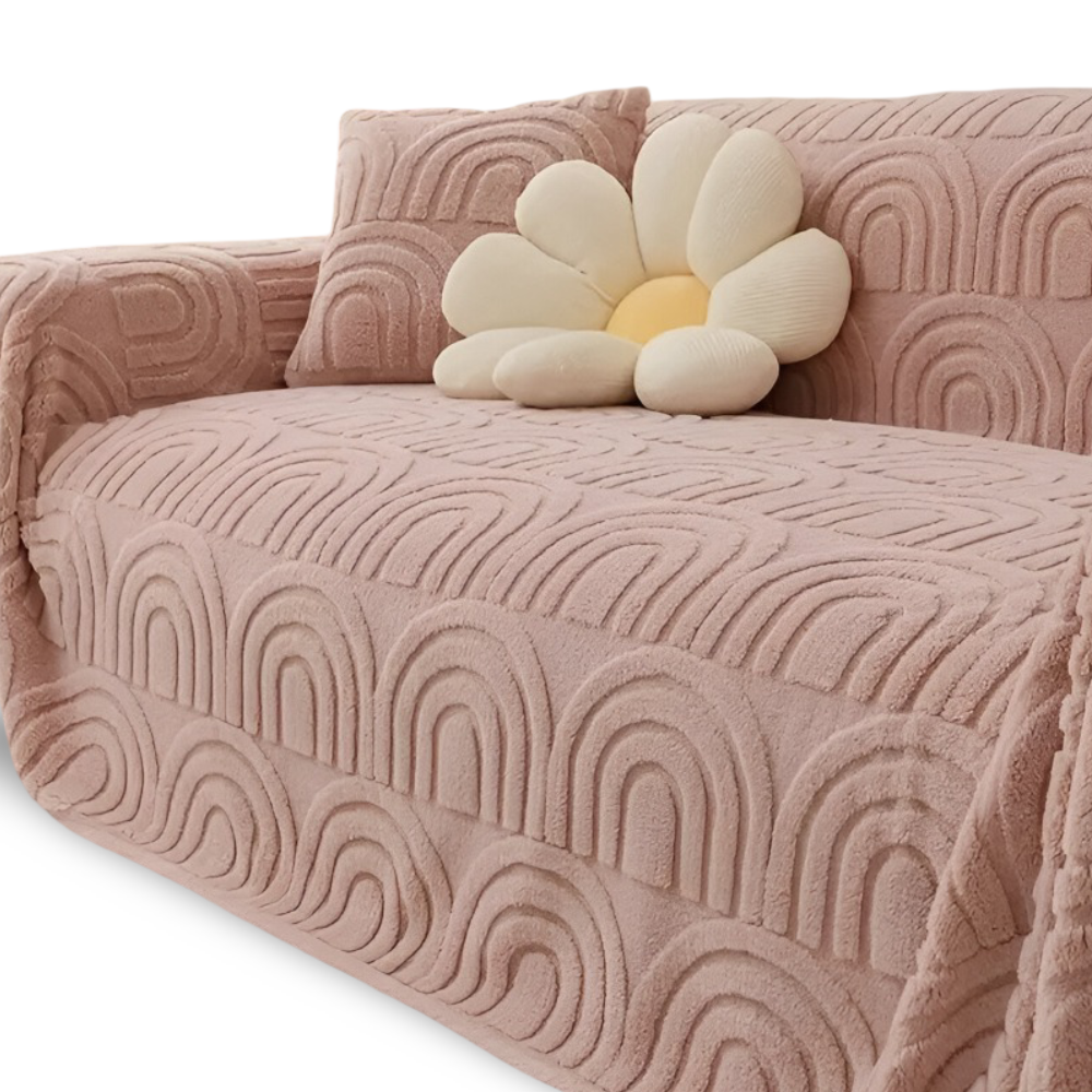 JacquaWrap | Multifunctionele jacquard bankhoes – met patroon, duurzaam, geschikt voor alle soorten banken