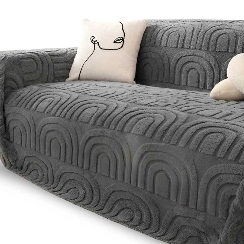 JacquaWrap | Multifunctionele jacquard bankhoes – met patroon, duurzaam, geschikt voor alle soorten banken