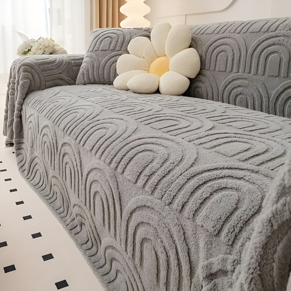 JacquaWrap | Multifunctionele jacquard bankhoes – met patroon, duurzaam, geschikt voor alle soorten banken
