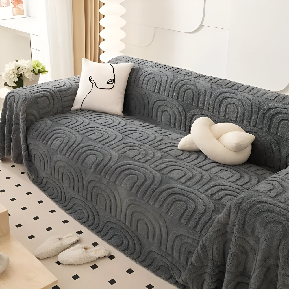 JacquaWrap | Multifunctionele jacquard bankhoes – met patroon, duurzaam, geschikt voor alle soorten banken