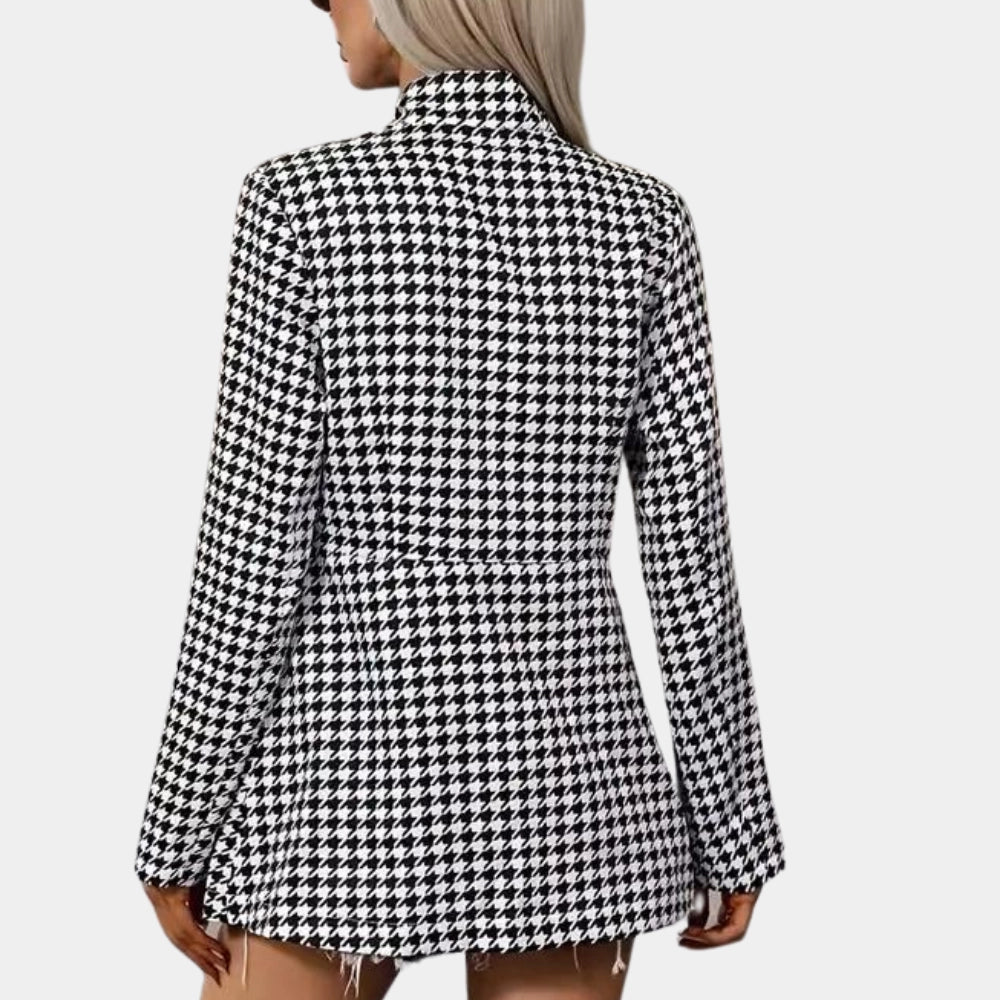 Sylara | Damesblazer, getailleerde pasvorm, lange mouwen, casual en voor kantoor, van polyester