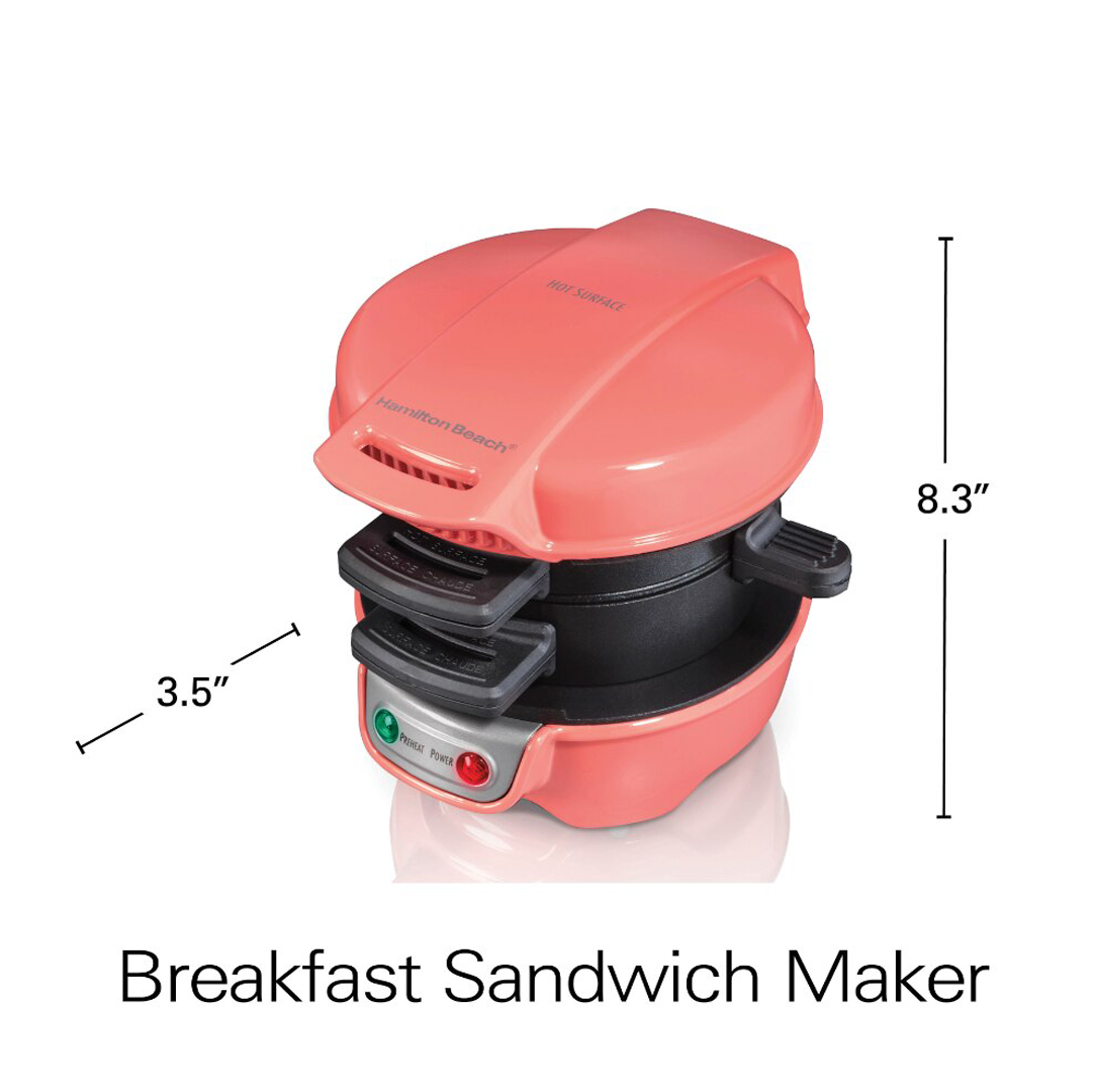 SandwiChef | Enkele ontbijtsandwichmaker – Elektrisch, snel koken, keukenapparaat