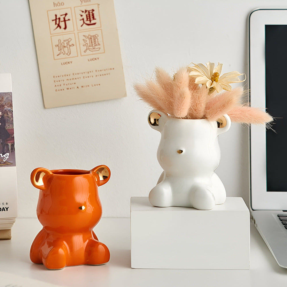 Polarcub | Scandinavian Beer Design Keramische Vaas – Mini Woondecoratie