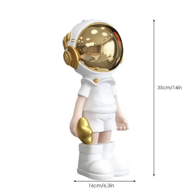 Galaxar | Modern Astronautenbeeldje - Ruimte Ontdekkingsreiziger Beeldje, Eigentijds Bureaudecor