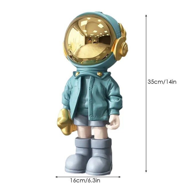 Galaxar | Modern Astronautenbeeldje - Ruimte Ontdekkingsreiziger Beeldje, Eigentijds Bureaudecor