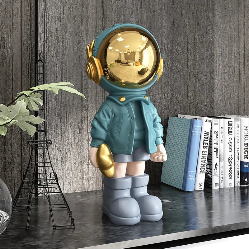 Galaxar | Modern Astronautenbeeldje - Ruimte Ontdekkingsreiziger Beeldje, Eigentijds Bureaudecor