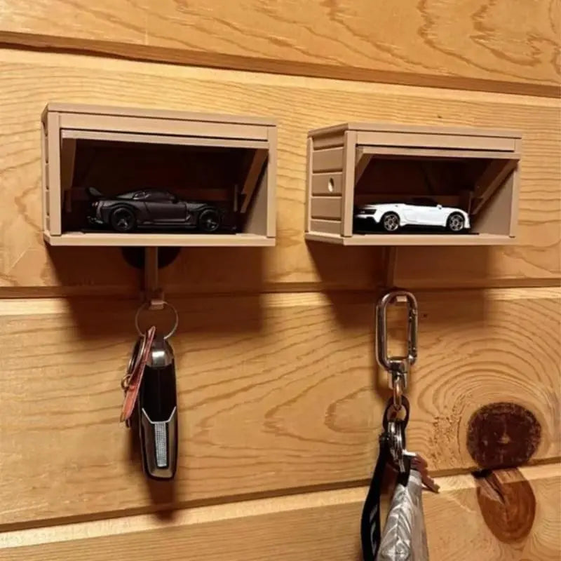 DriveDock | Garage-stijl autosleutelhouder – Creatieve sleutelhouder voor aan de muur