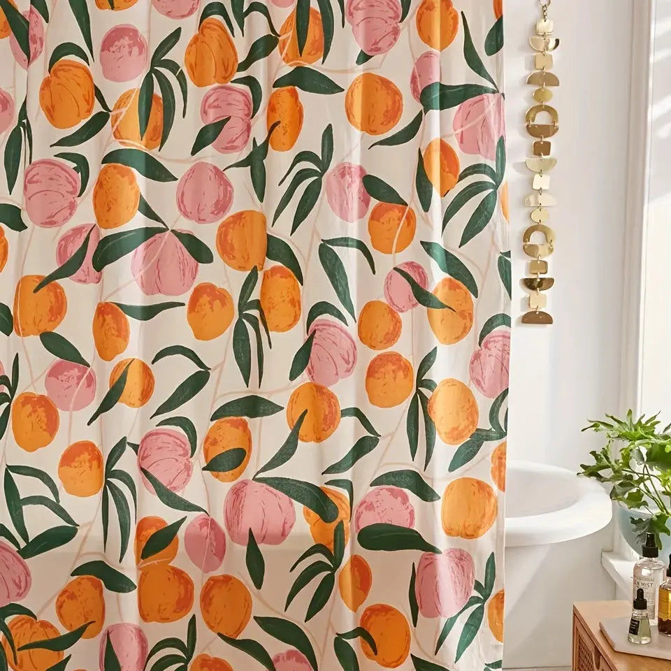 PeachVeil | Waterdicht perzik douchegordijn - stijlvolle en duurzame badkamerdecoratie