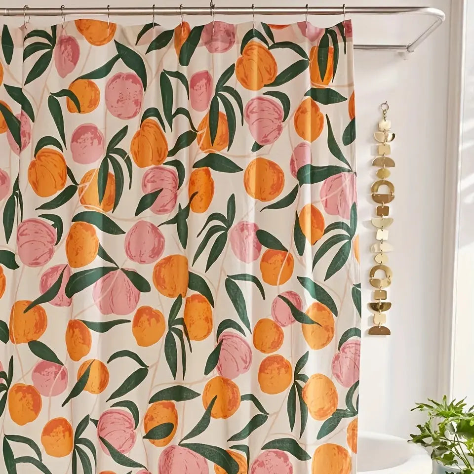 PeachVeil | Waterdicht perzik douchegordijn - stijlvolle en duurzame badkamerdecoratie