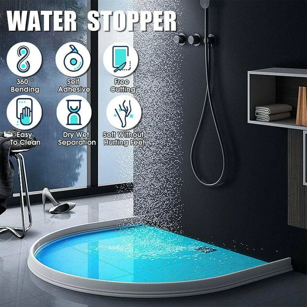 WaterBlock | Siliconen doucheafsluiting voor waterdichte bescherming - Eenvoudige installatie & duurzaam voor badkamers