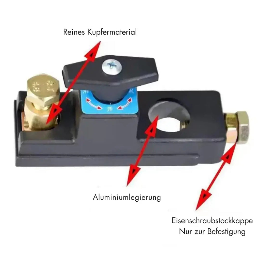 VoltGuard | Batterij-uitschakelaar - Universele uitschakelaar voor auto, RV, boot en vrachtwagen, voorkomt leeglopen van de batterij