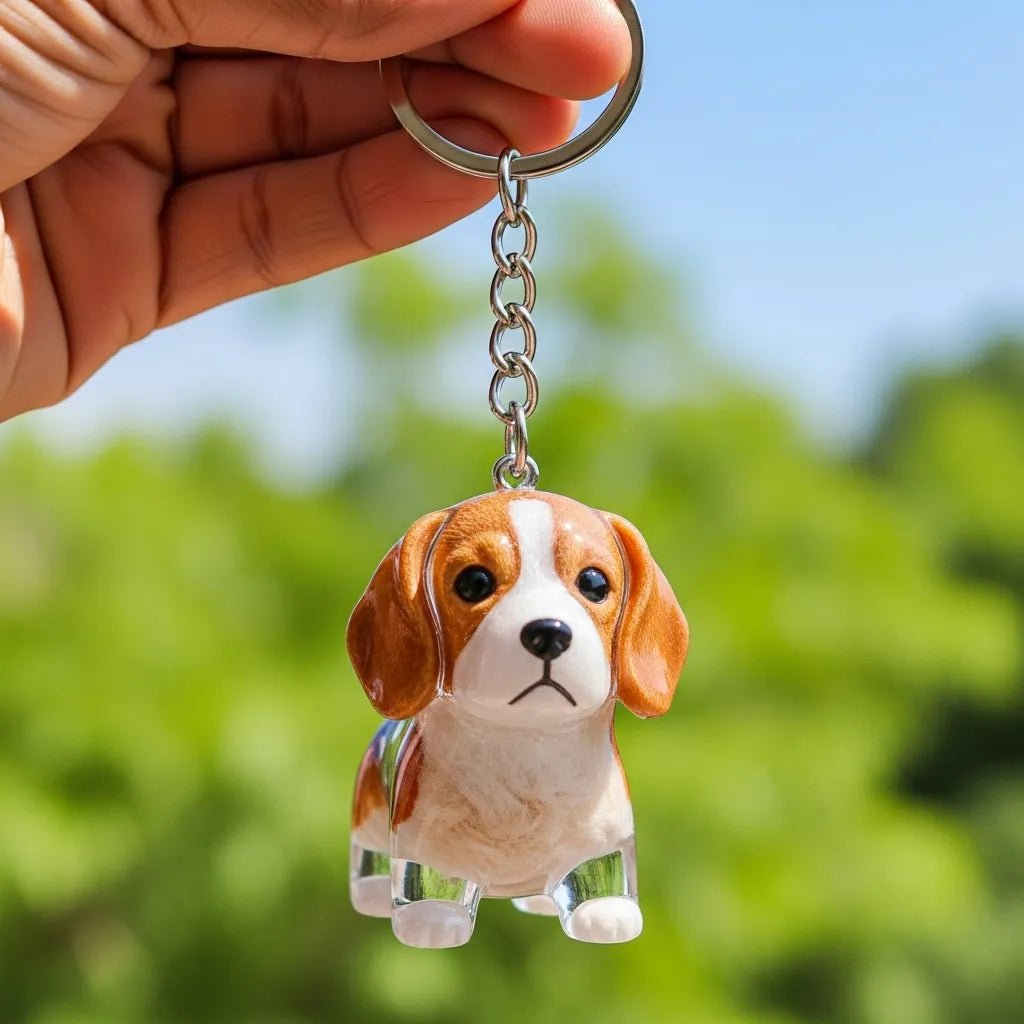 PawCharm | Hondvormige sleutelhanger als aandenken, gepersonaliseerd aandenken aan uw huisdier