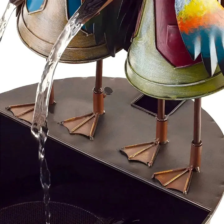 ChirpStream | Waterfontein met toekanvogel - Grillig tuindecor voor buiten