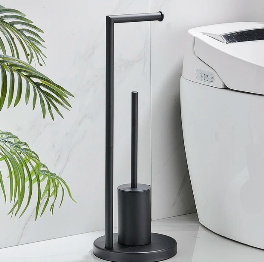 TidyTower | Chique toiletrolhouder en borstel duo  - voor een moderne badkamer!