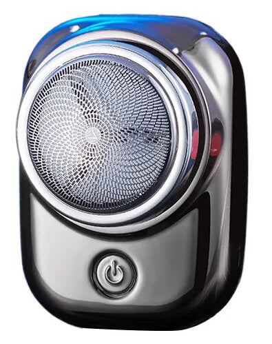 TrimEdge | Compacte USB-scheerapparaat – 6-bladig precisiescheermes, draagbaar oplaadbaar scheerapparaat