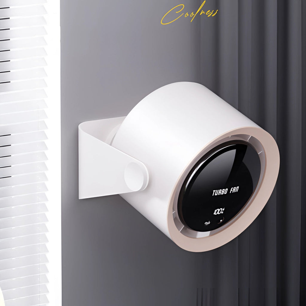 WhispAir | Compacte bladenloze ventilator - ultrastille touchscreen display, draagbare tafelventilator
