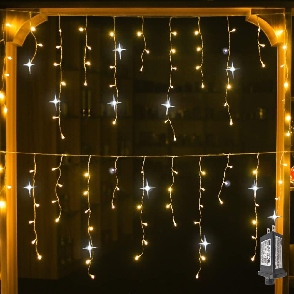 TwinkleTrellis | Koordlampen voor buitengordijnen voor feestelijk en decoratief gebruik