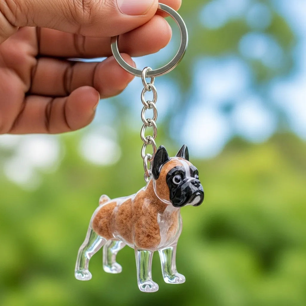 PawCharm | Hondvormige sleutelhanger als aandenken, gepersonaliseerd aandenken aan uw huisdier