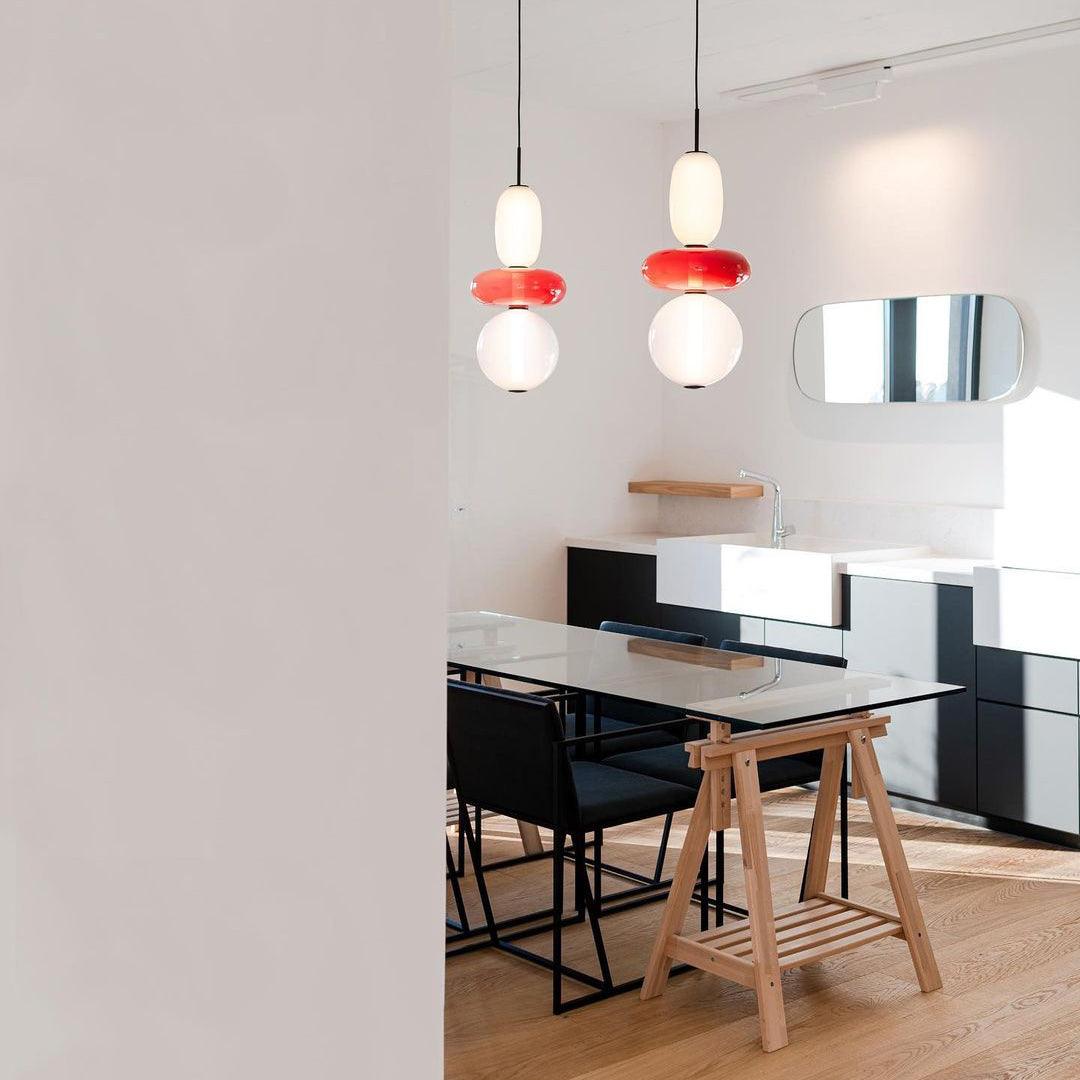 SugarGlare | Gekonfijte glazen hanglamp - Moderne hanglamp voor keuken, eetkamer en woonkamer