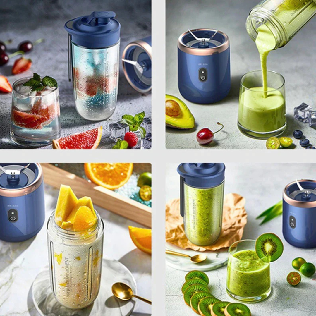 GoBlender | Draagbare Blender Tumbler - Onderweg Smoothie- & Eiwitshaker, Ijsvergruizer
