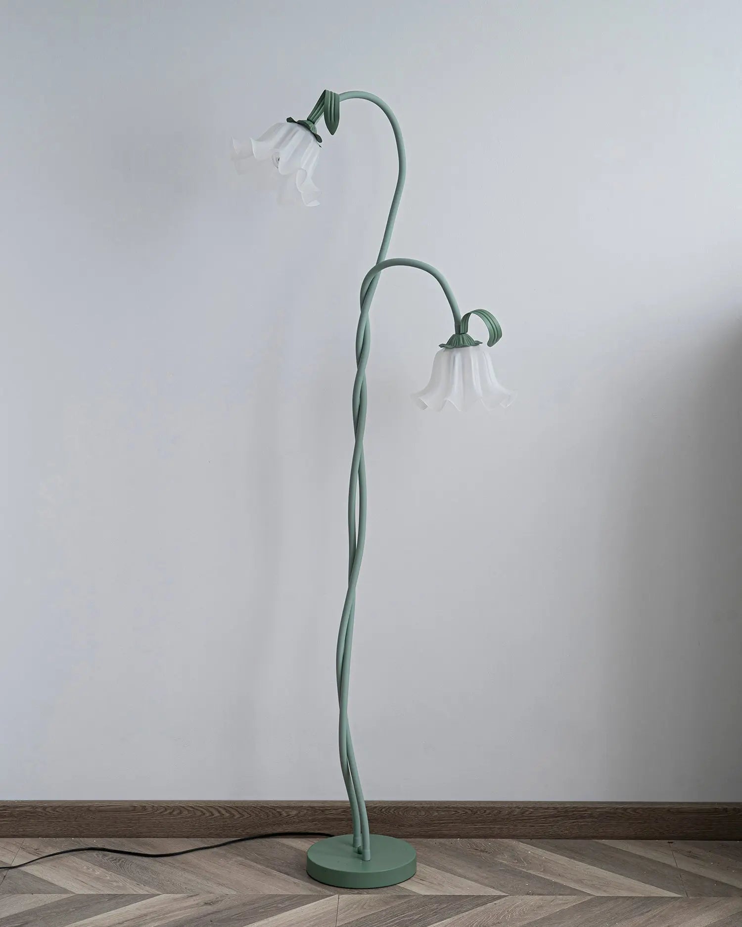 BlossomLight | Elegante serene Bell bloemen Vloerlamp