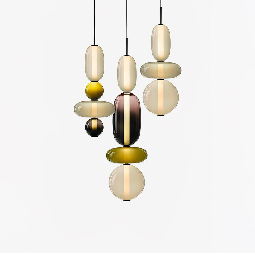 SugarGlare | Gekonfijte glazen hanglamp - Moderne hanglamp voor keuken, eetkamer en woonkamer