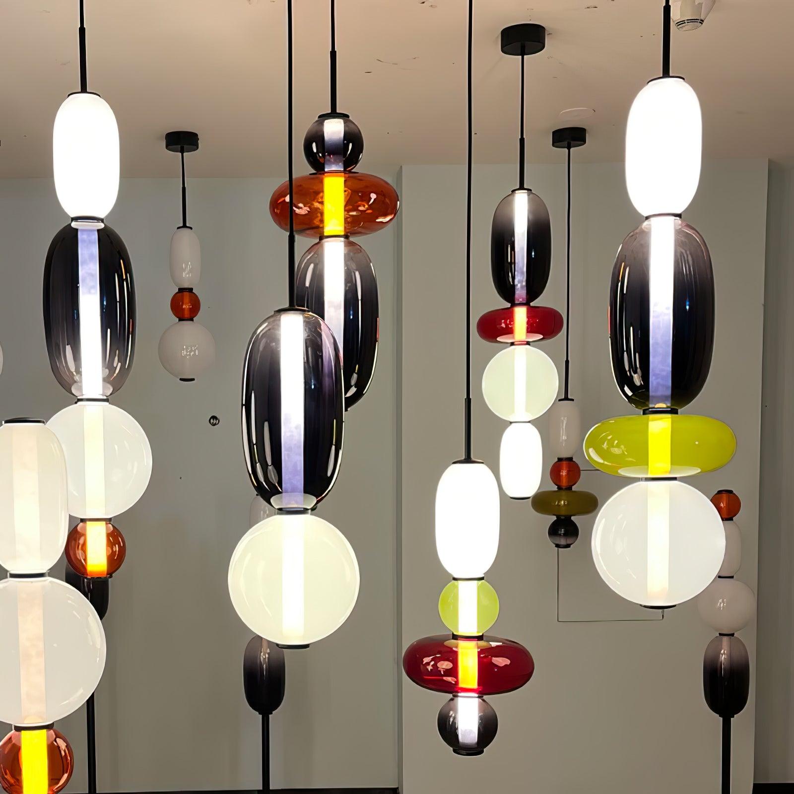 SugarGlare | Gekonfijte glazen hanglamp - Moderne hanglamp voor keuken, eetkamer en woonkamer